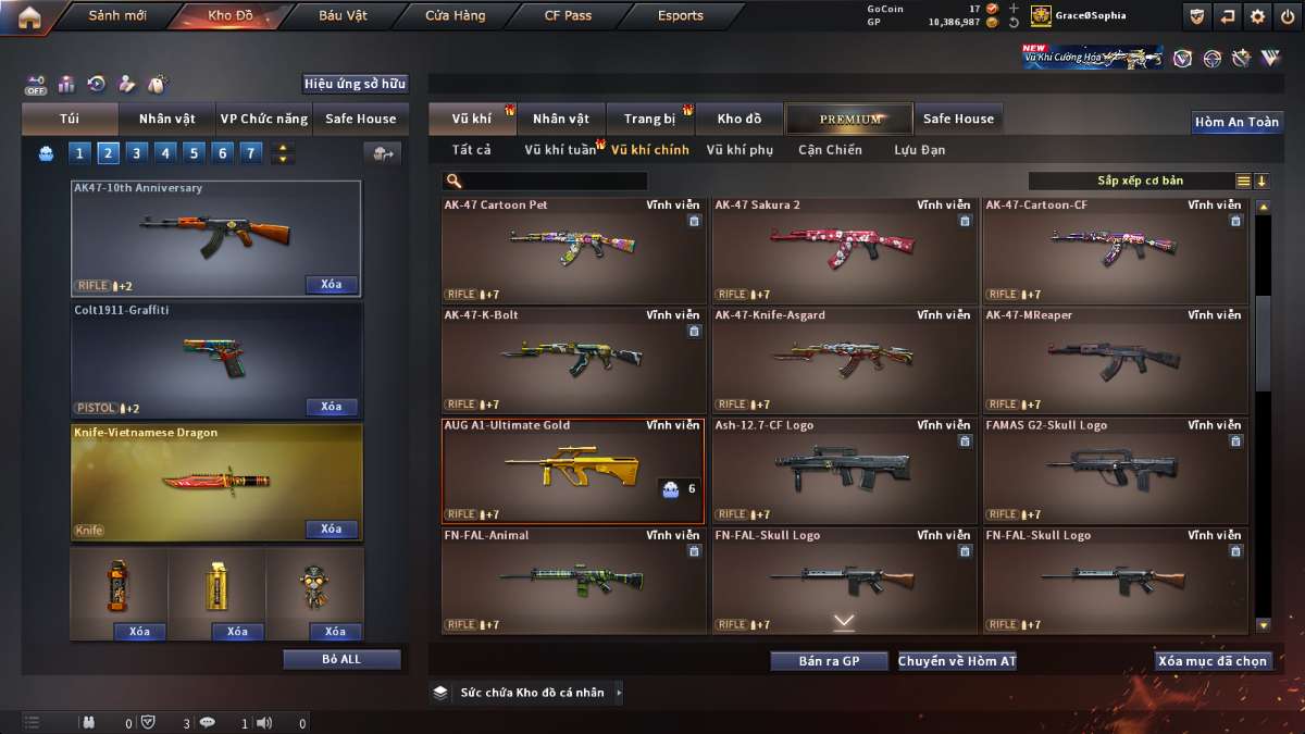 shop acc cf uy tin gia re